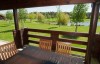 log cabin balcony