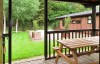 yorkshire log cabin view