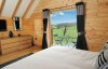 black hall lodges bedroom view