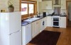 crop vale farm log cabin kitchen