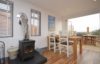 Old Spot log cabin, Westward Ho, North Devon open plan
