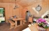Shepherds Hut East Devon dining